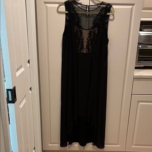 BCBG Max Azria Elegant Black high low Sleeveless Dress size 10